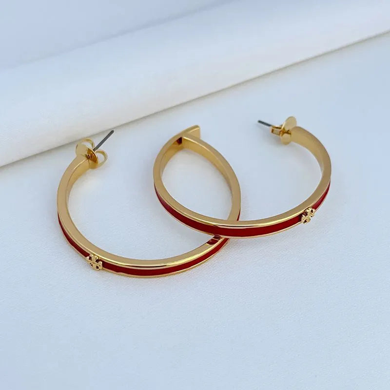 T-Luxe Chroma Horizon Hoop Earrings