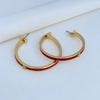 T-Luxe Chroma Horizon Hoop Earrings