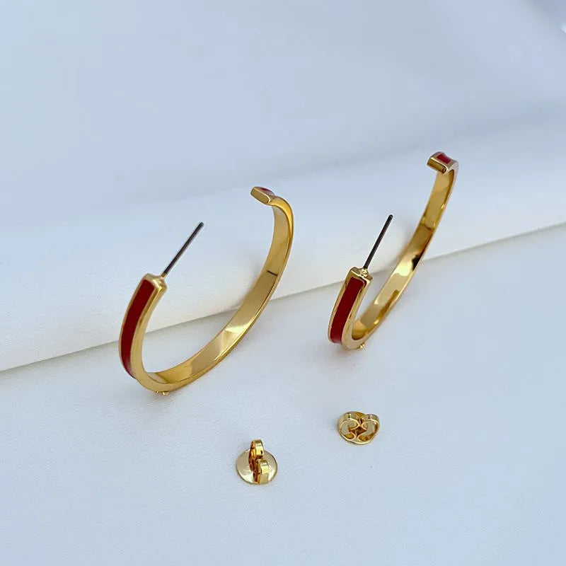 T-Luxe Chroma Horizon Hoop Earrings