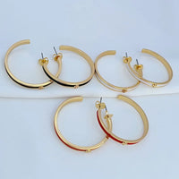 T-Luxe Chroma Horizon Hoop Earrings
