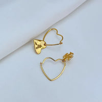 T-Luxe Sweetheart Crest Hoop Earrings