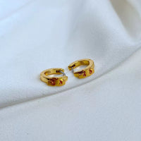 T-Luxe Aura Crest Huggie Hoop Earrings