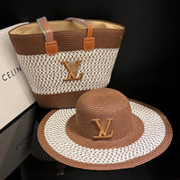 Monogram Luxe Riviera Straw Travel Set