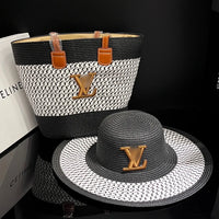 Monogram Luxe Riviera Straw Travel Set