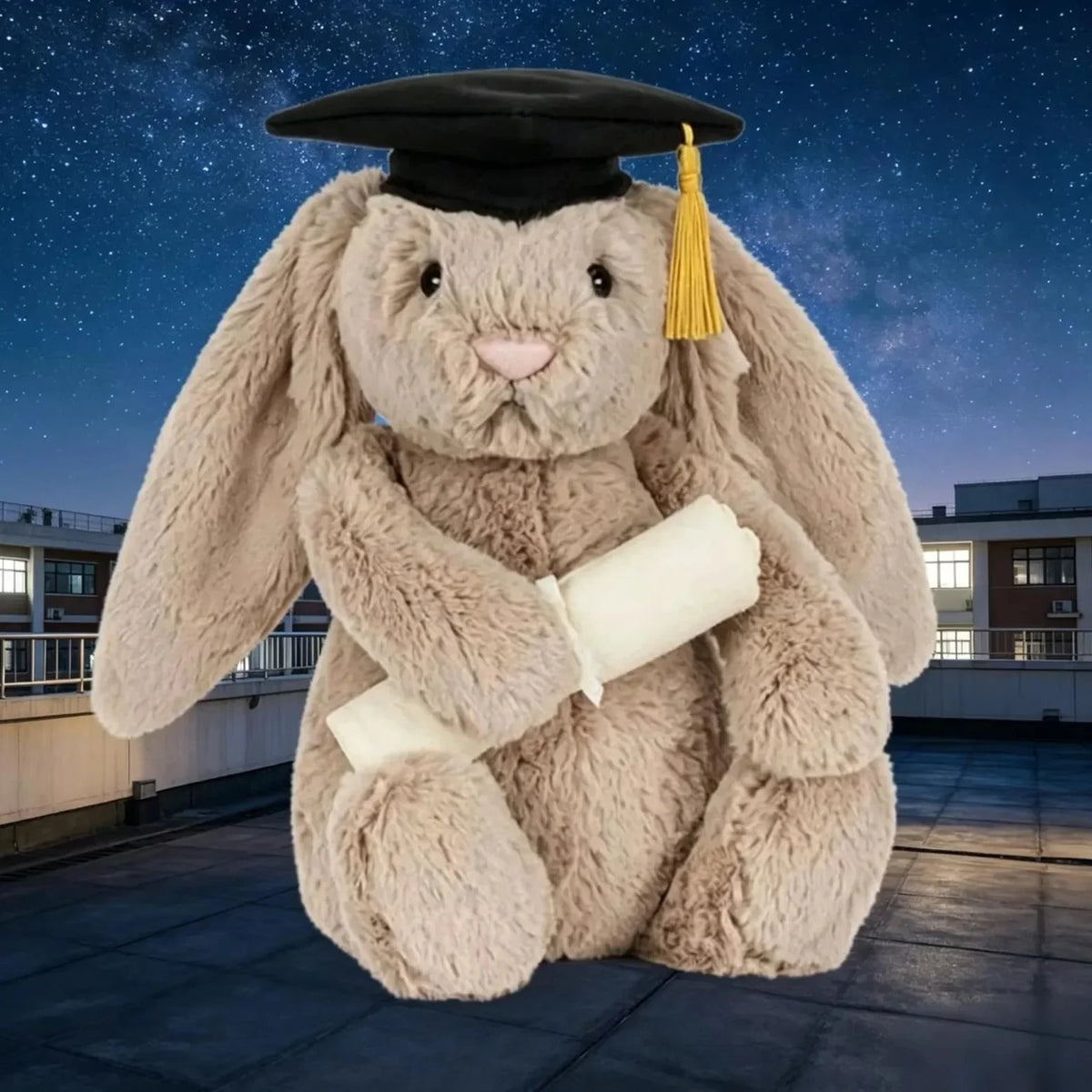 JC Bashful Bunny Graduation Outfit Plush (30 cm)