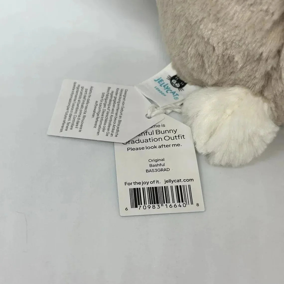 JC Bashful Bunny Graduation Outfit Plush (30 cm)