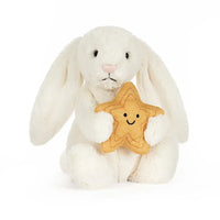 JC Bashful Cream Bunny With Star Plush (23 cm)
