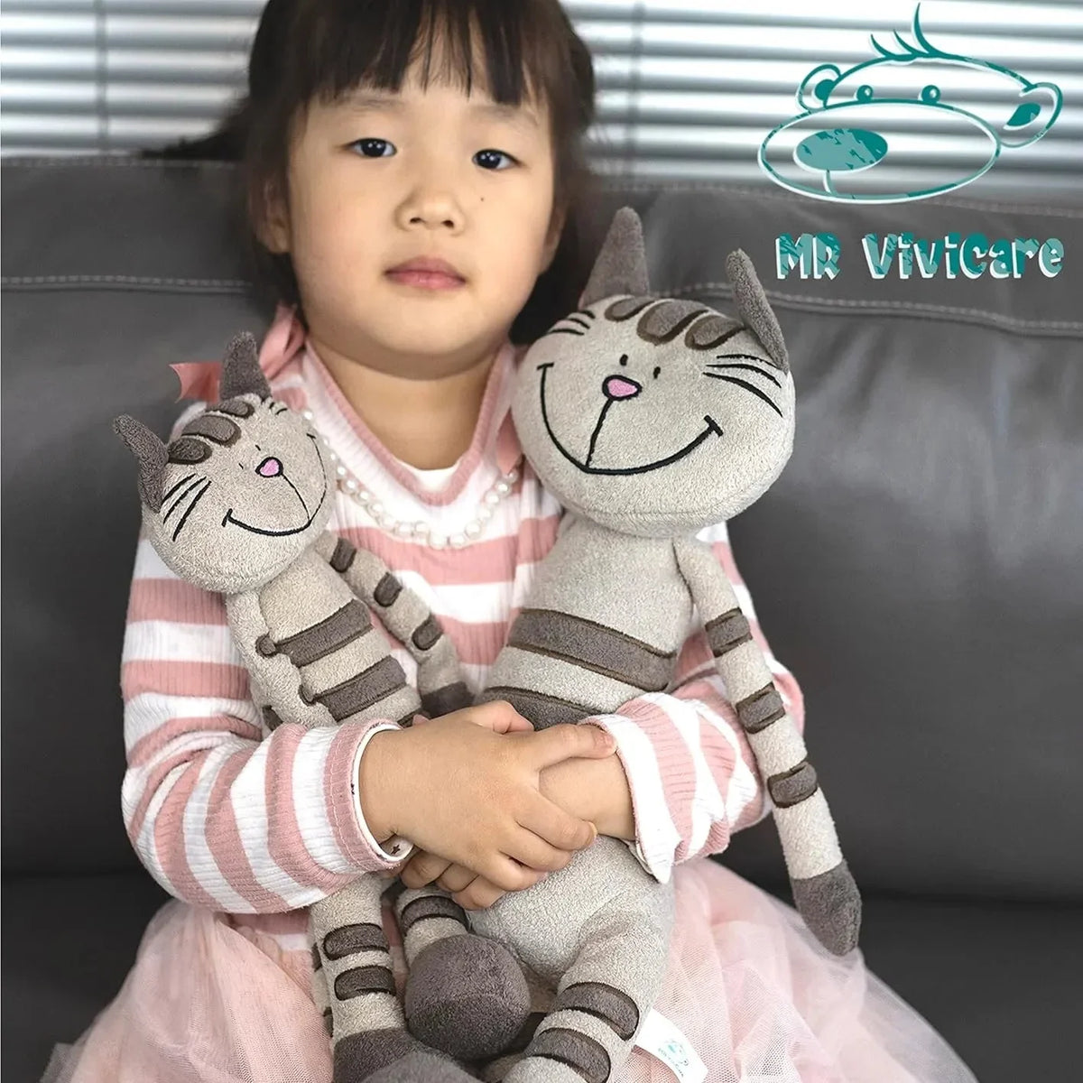 MR ViViCare Striped Cat Plush