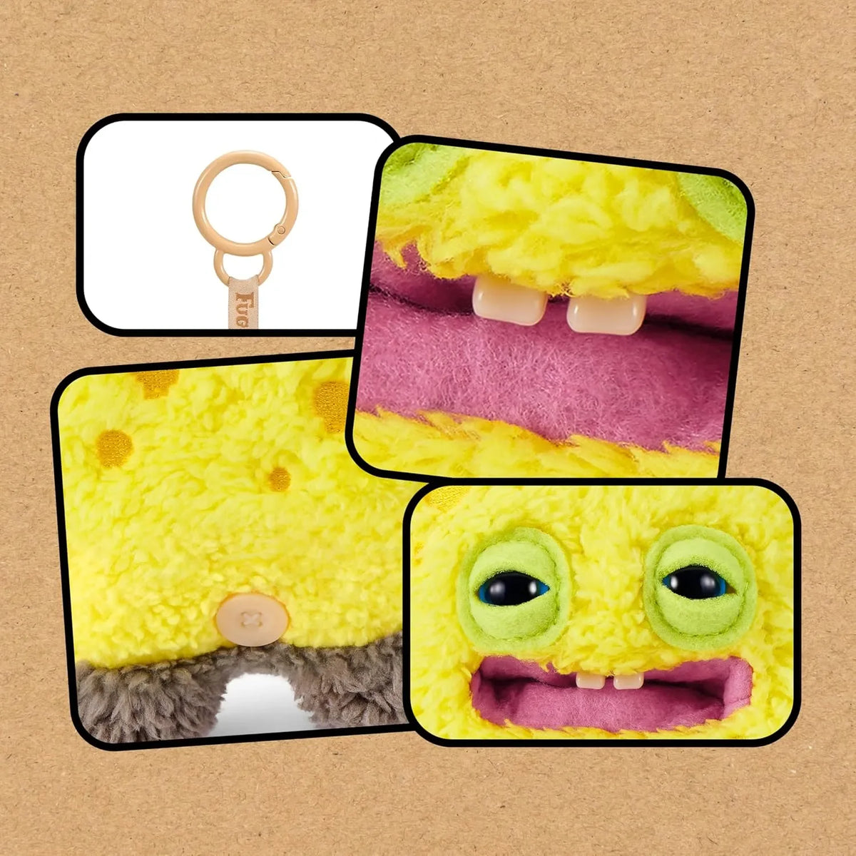 Fuggler SpongeBob Collectible Plush Keychain