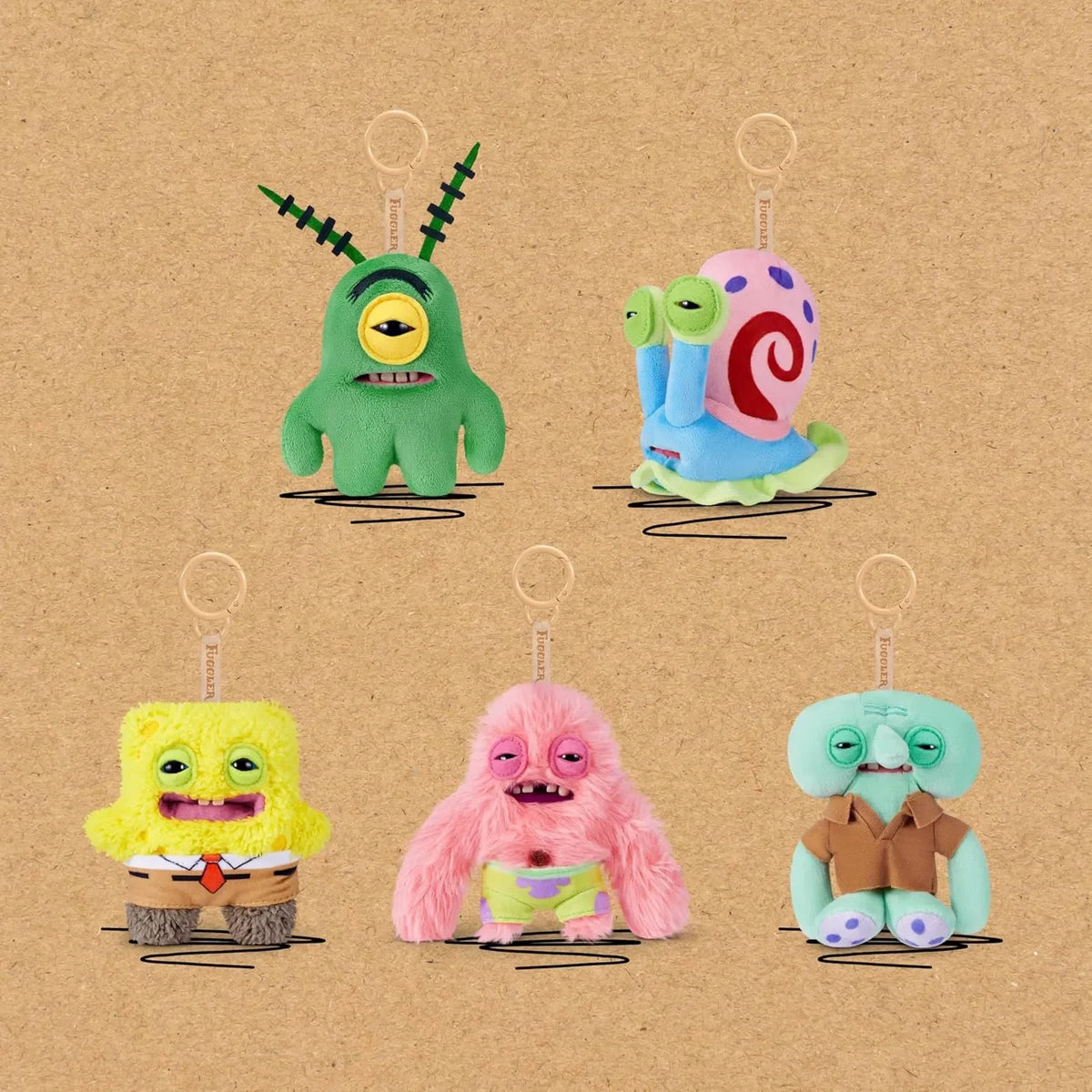 Fuggler SpongeBob Collectible Plush Keychain