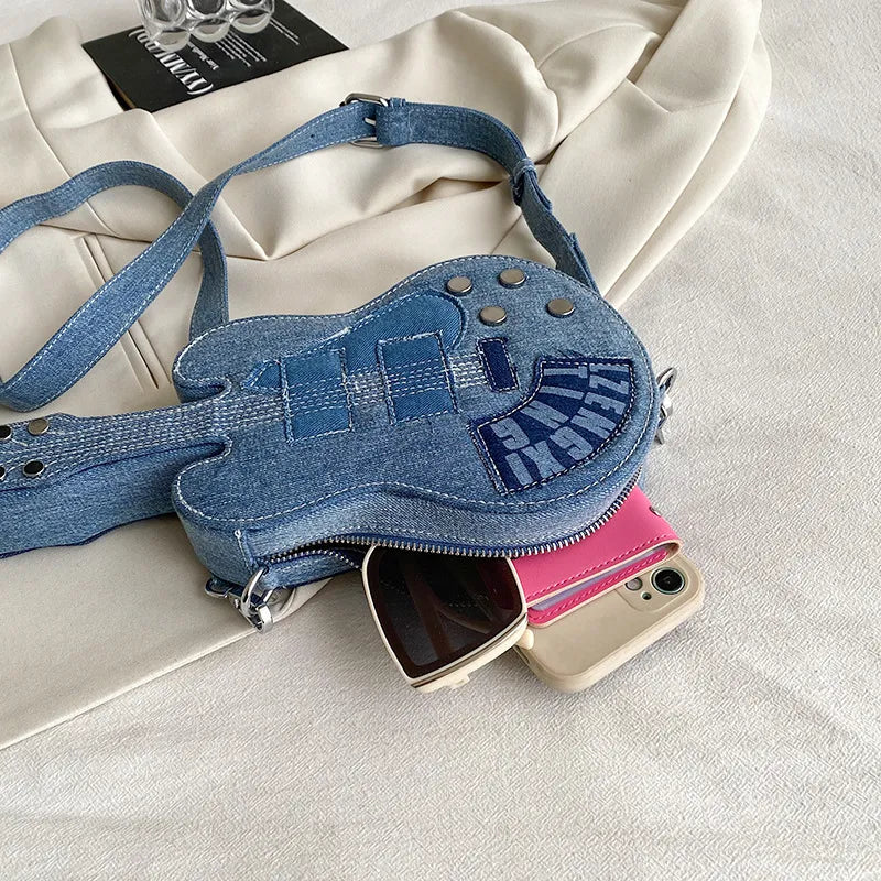 Strum & Strut Denim Crossbody Handbag