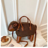 Shearling Sweetie Satchel Handbag
