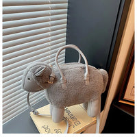 Shearling Sweetie Satchel Handbag