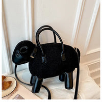 Shearling Sweetie Satchel Handbag