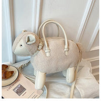 Shearling Sweetie Satchel Handbag