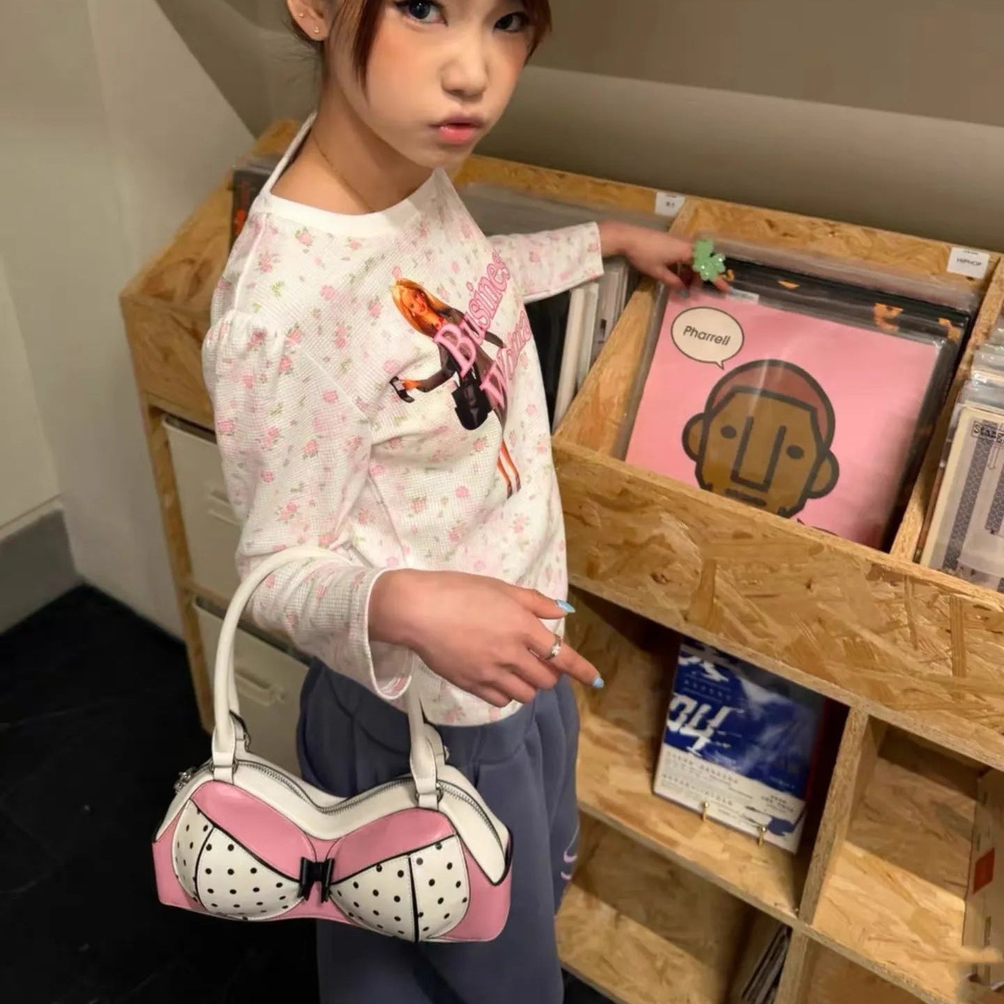 Pinup Polka Bustier Handbag