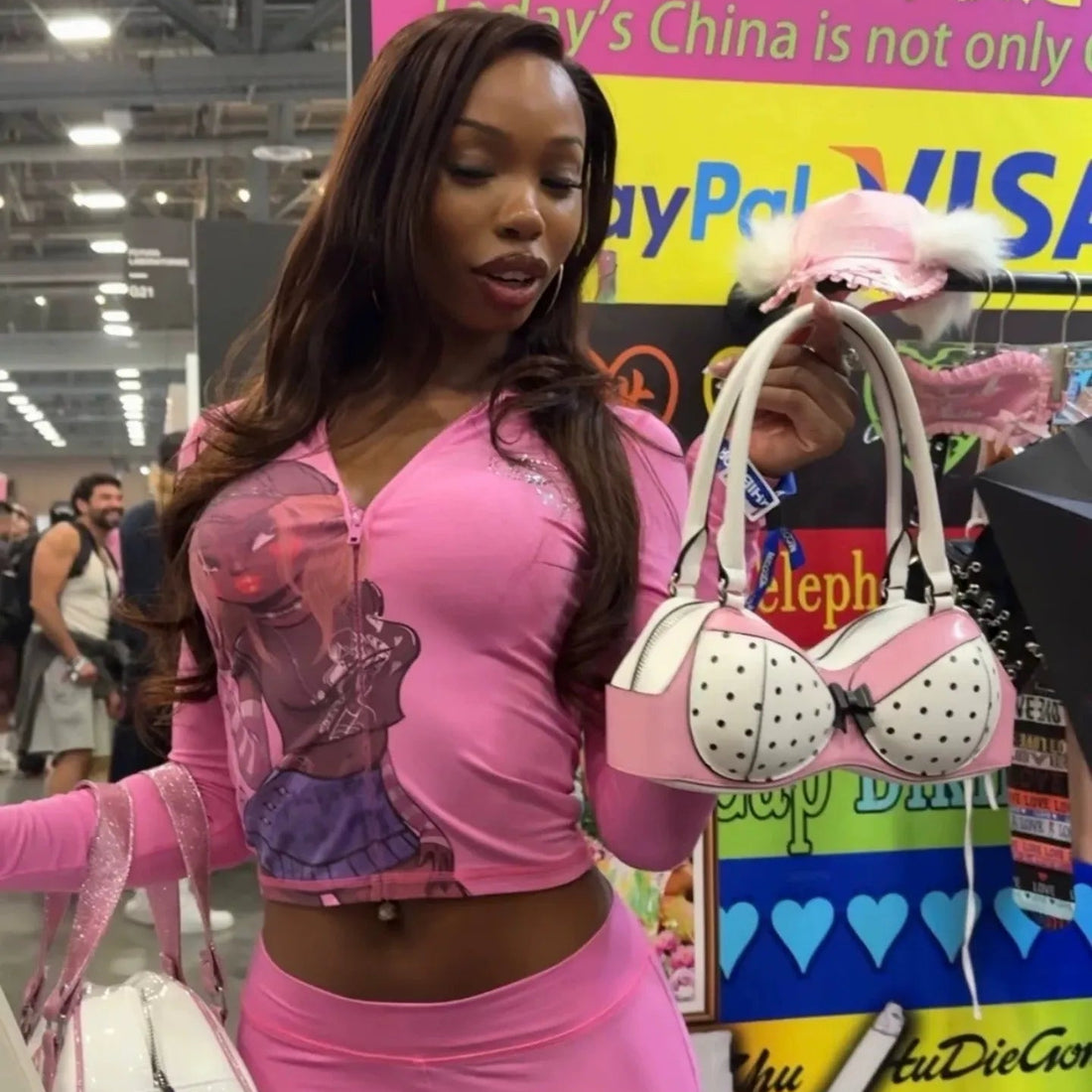 Pinup Polka Bustier Handbag