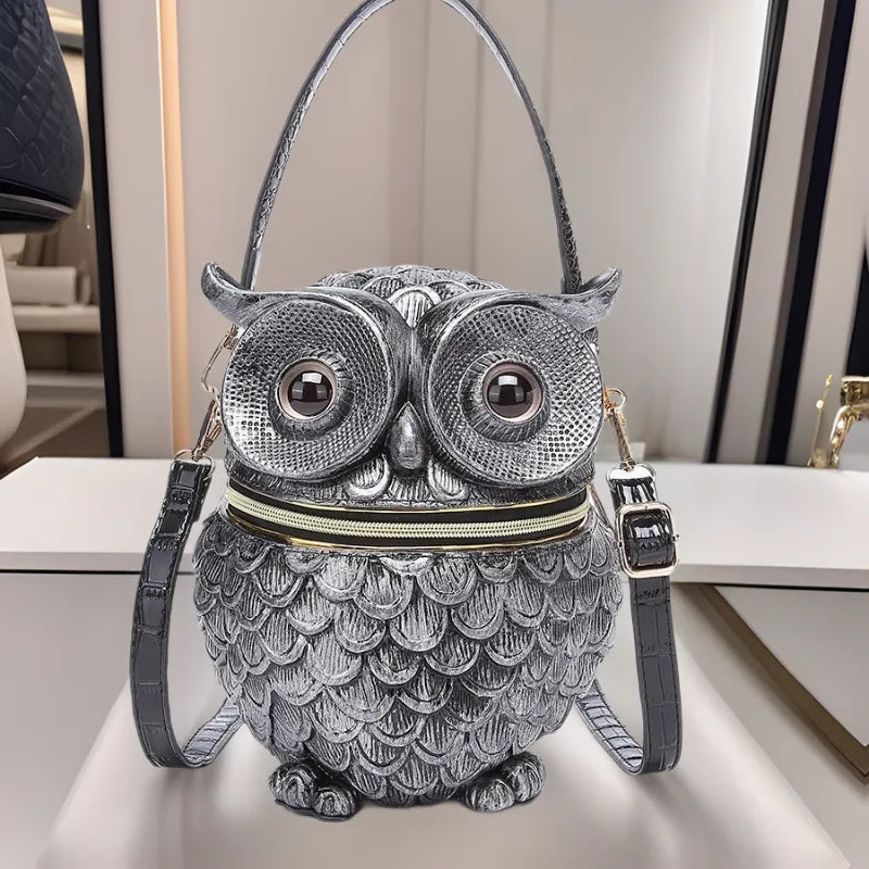 Athena Owl Nocturnal Satchel Handbag