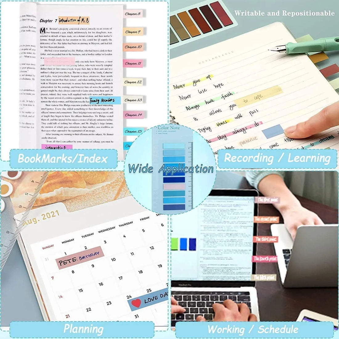 Morandi Palette Page Marker Sticky Notes