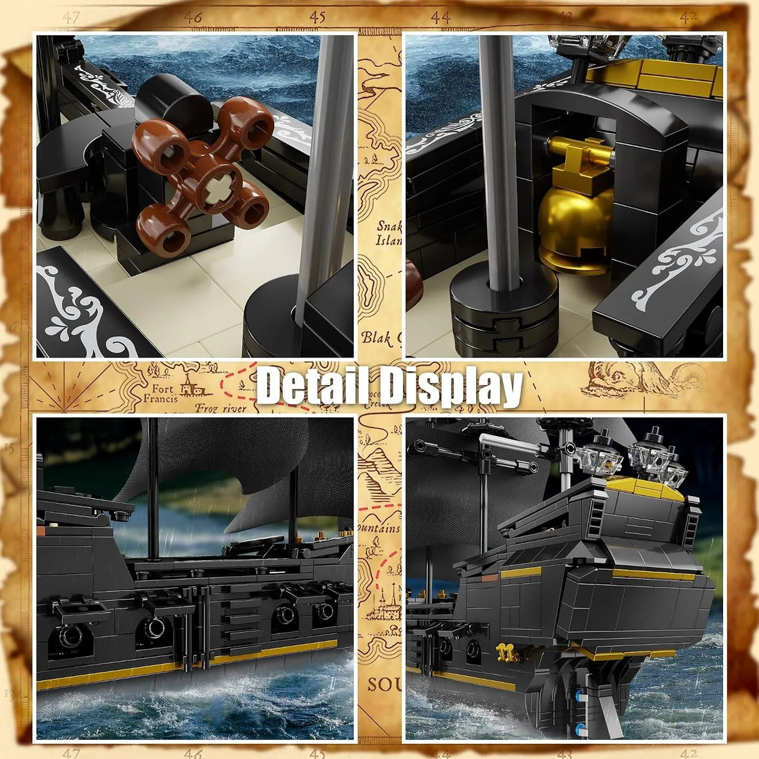 POTC Black Pearl Ship Building Blocks Kit (921 Pcs)