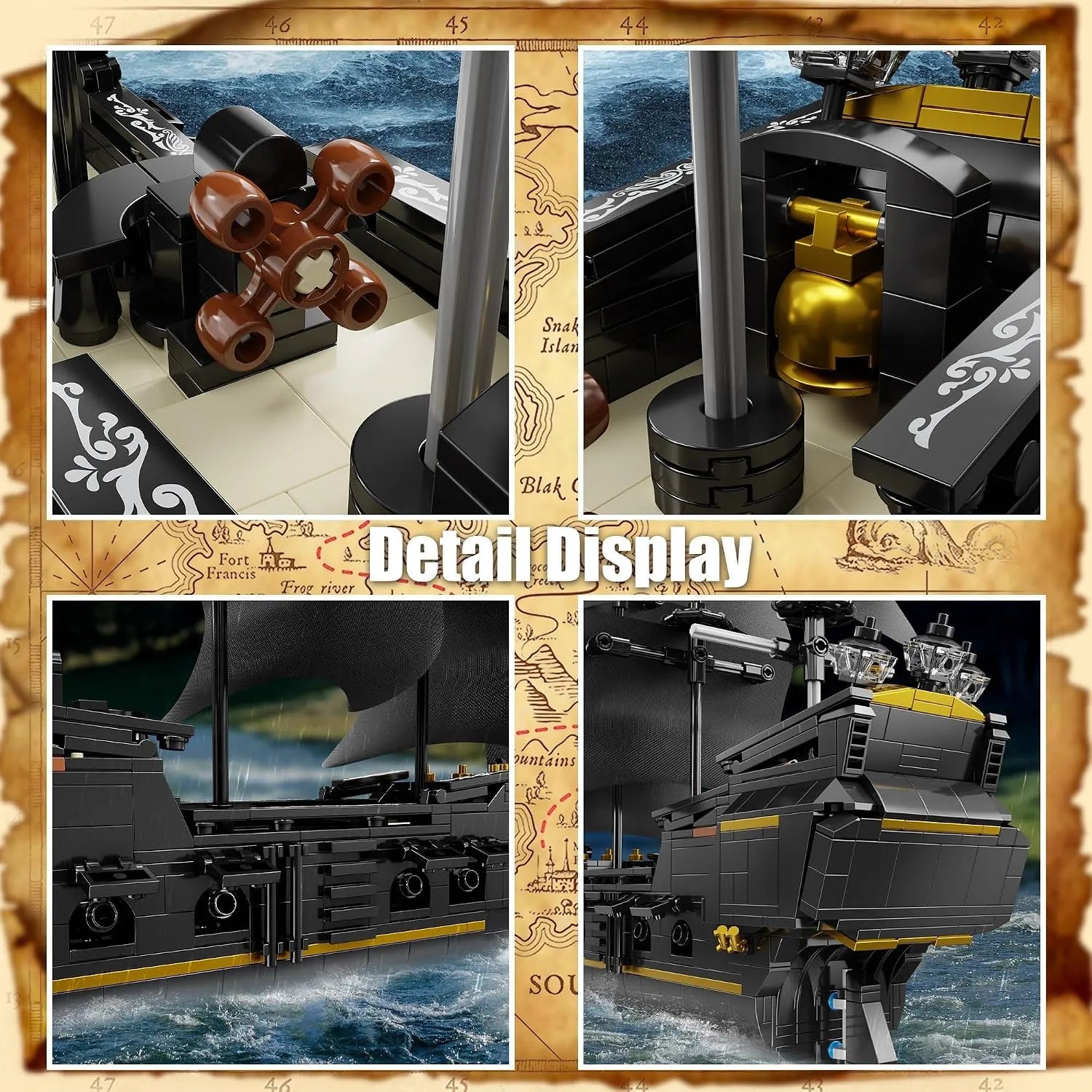 POTC Black Pearl Ship Building Blocks Kit (921 Pcs)