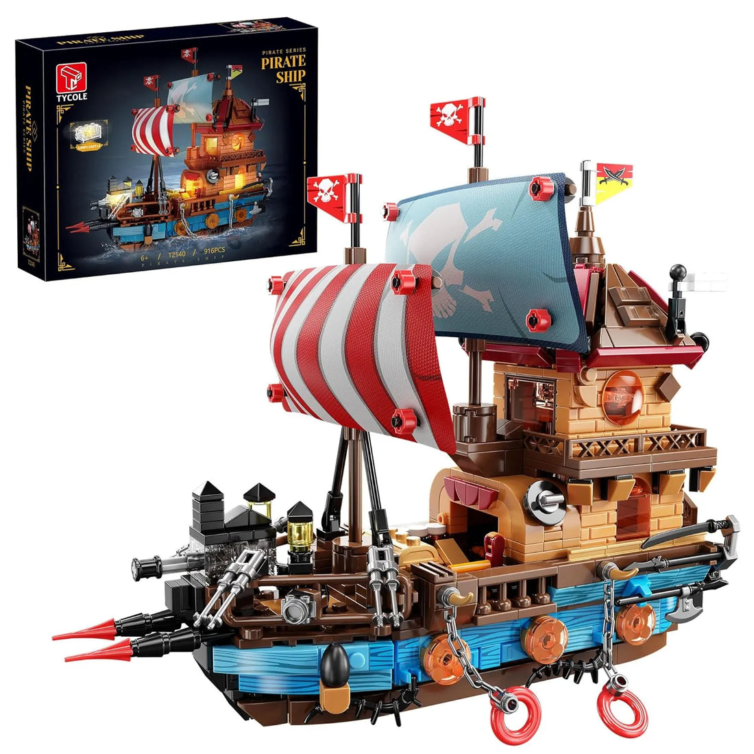 Corsair Pirate Ship Building Blocks (916 Pcs)