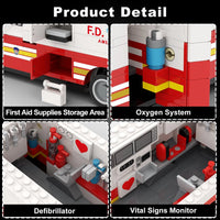 Metro Rescue Ambulance Blocks (660 Pcs)