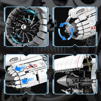 Reobrix 33019 Aircraft Engine Building Blocks (1813 Pcs)