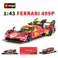 Bburago Ferrari 499P Le Mans Champion Edition Car