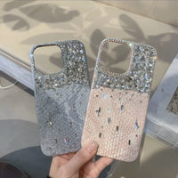Crystal Snake Skin Glitz Phone Case (For iPhones)