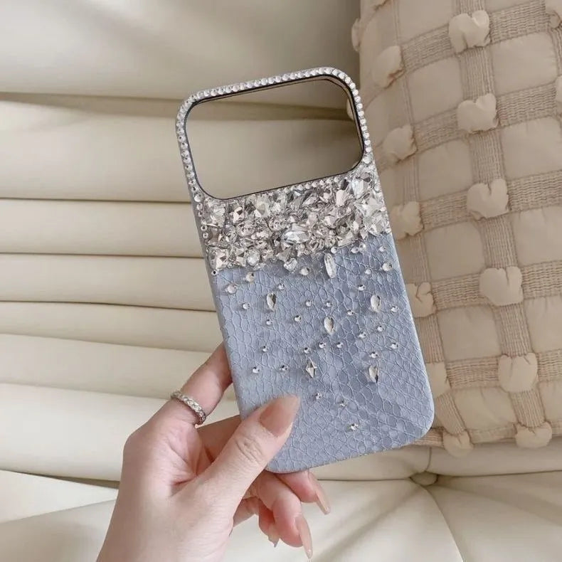 Crystal Snake Skin Glitz Phone Case (For iPhones)