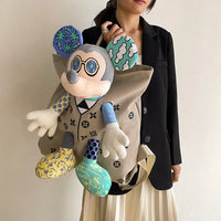 DZNY Retro Monogram Mickey Doll Backpack