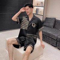 D Luxe Midnight Monogram Lounge Set