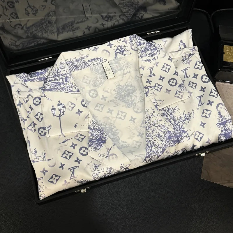 Monogram Luxe Azure Heritage Lounge Set