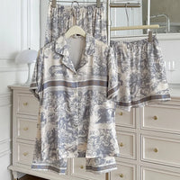 D Luxe Safari Toile Lounge Set