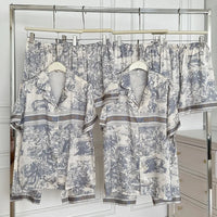 D Luxe Safari Toile Lounge Set