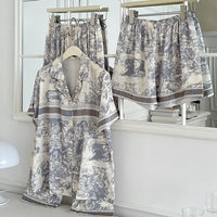 D Luxe Safari Toile Lounge Set