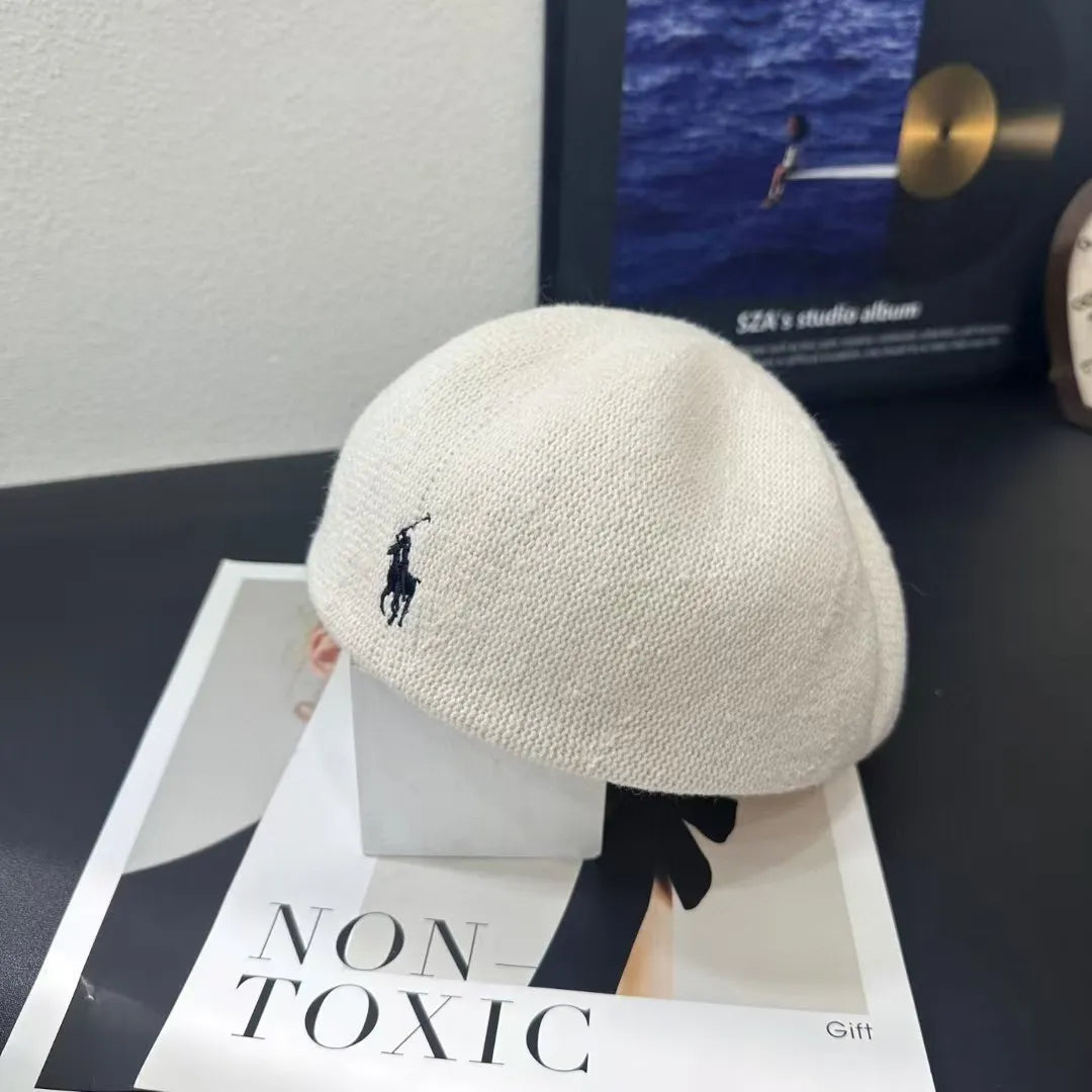 PRL Heritage Knit Beret Cap