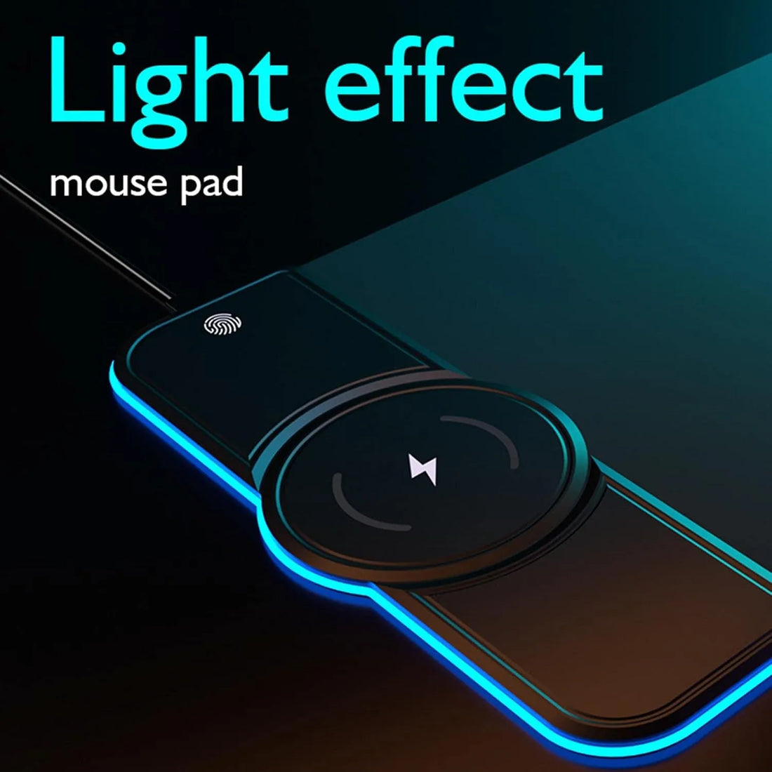 Neon Pulse Charge Desk Pad