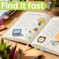 Studygram Transparent Book Sticky Tabs