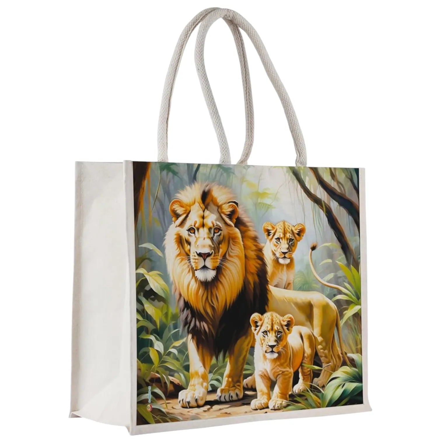 Majestic Lion Family Tote