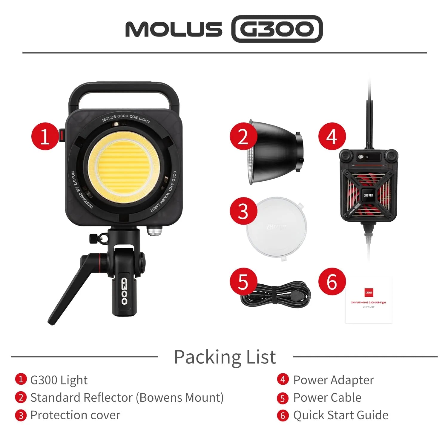 ZHIYUN MOLUS G300 Professional Light