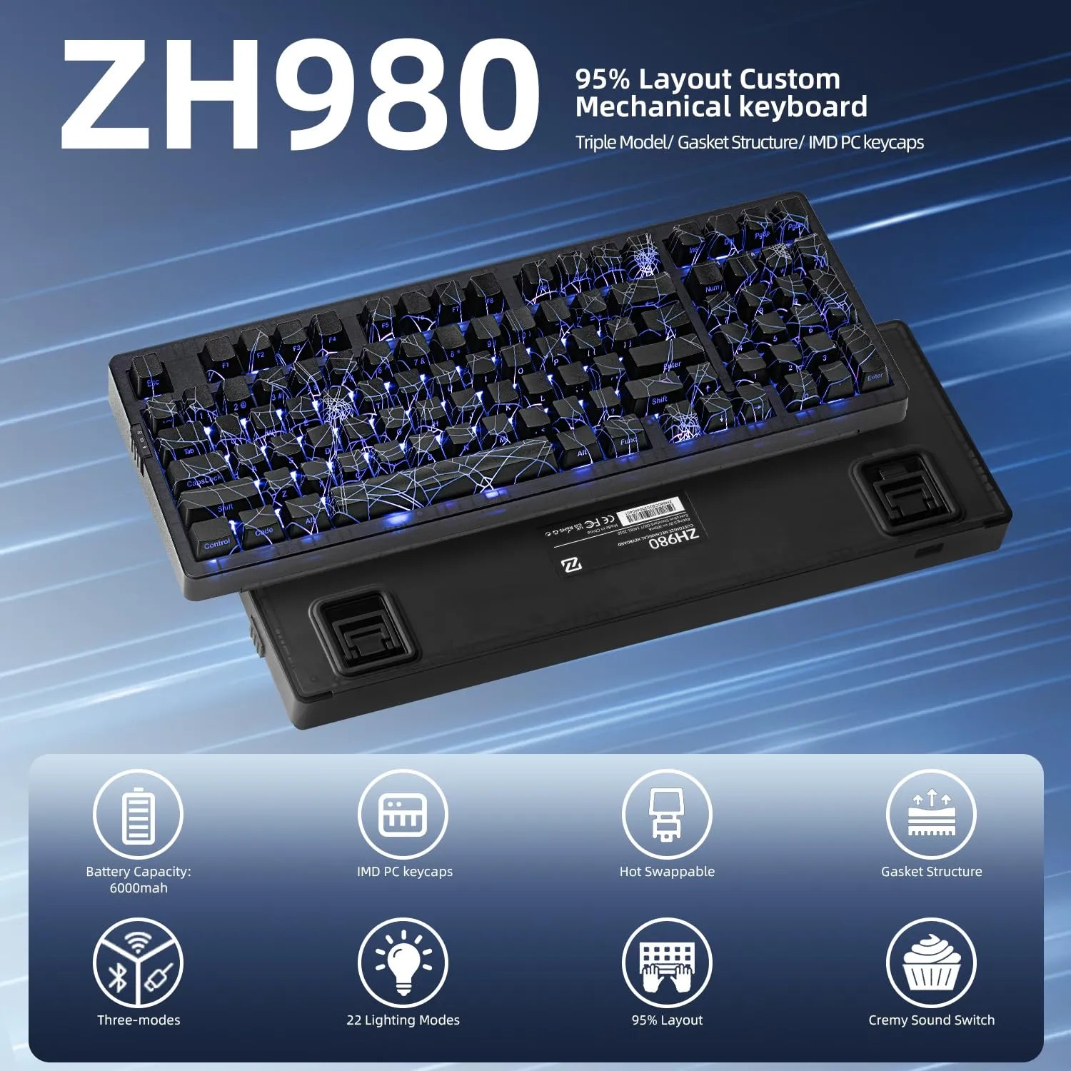 ZORNHER ZH980 Wireless Mechanical Keyboard
