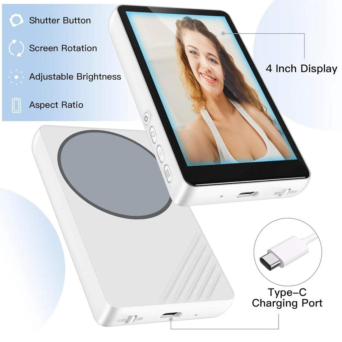 Vision Vlog Magnetic Phone Selfie Screen