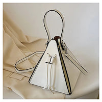 Geometric Pyramid Drawstring Mini Bag