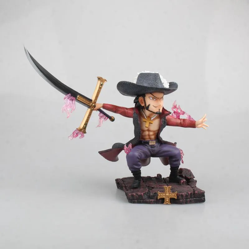One Piece Dracule Mihawk Chibi Battle Figure