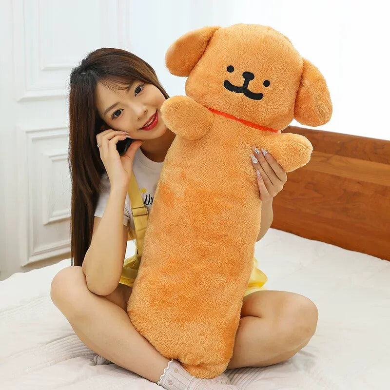 Line Noodle Pup Snuggle Plush Pillow