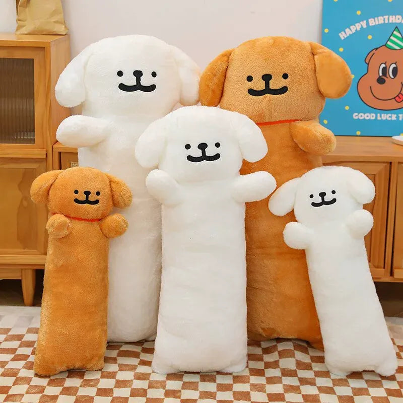 Line Noodle Pup Snuggle Plush Pillow
