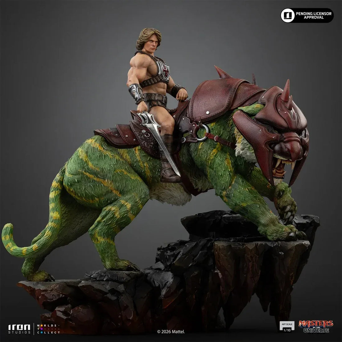 Iron Studios He-Man and the Fighting Cat Figure (22 cm)
