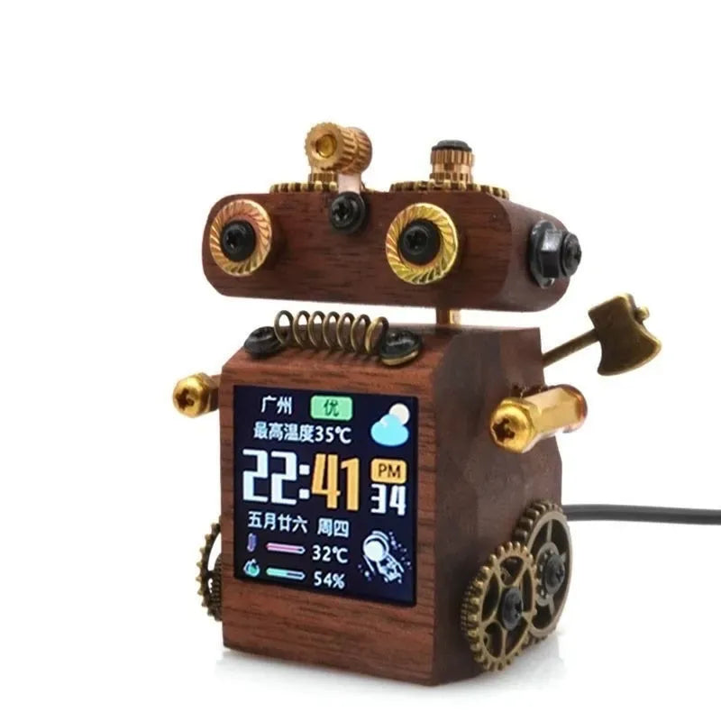 Timber Bot WiFi Desk Clock